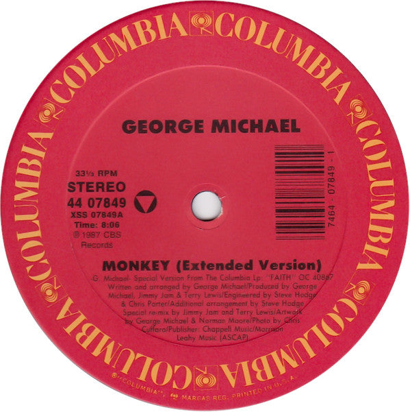 George Michael : Monkey (12")