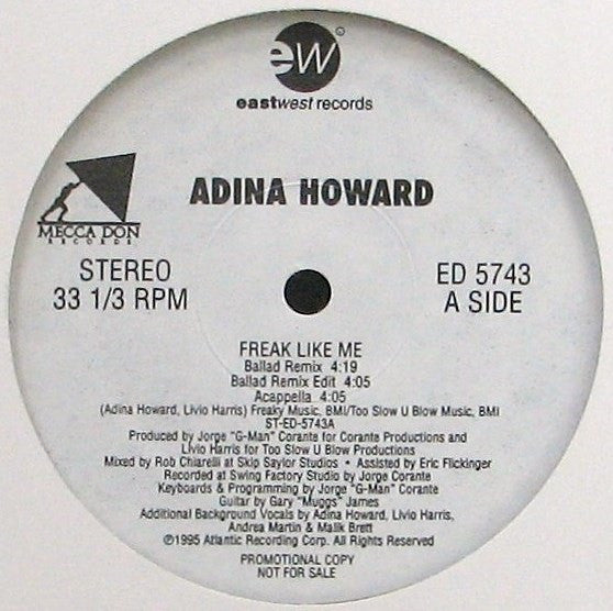 Adina Howard : Freak Like Me (12", Promo)