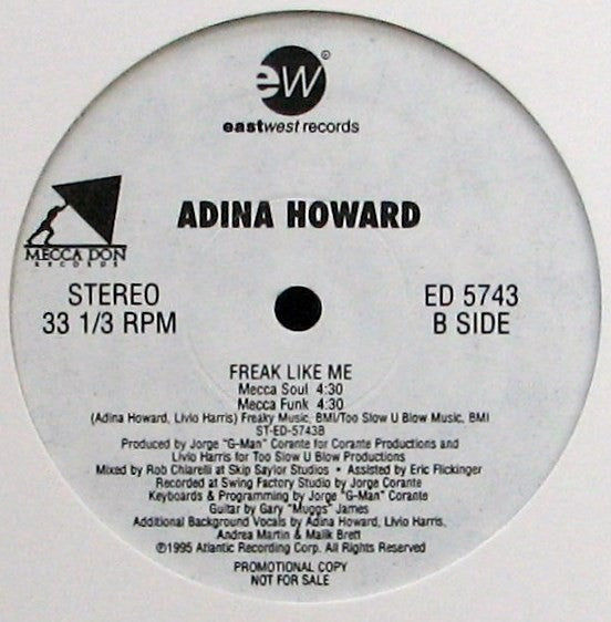 Adina Howard : Freak Like Me (12", Promo)