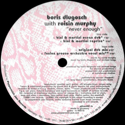 Boris Dlugosch With Roisin Murphy* : Never Enough (2x12")