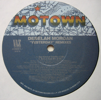 Debelah Morgan : Yesterday Remixes (12")
