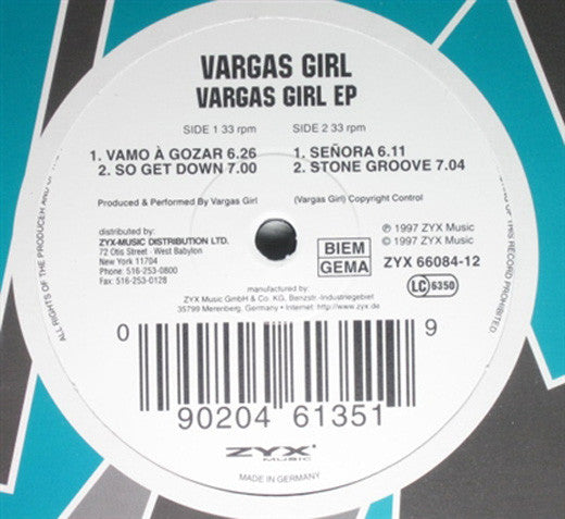 Vargas Girl : Vargas Girl EP (12")