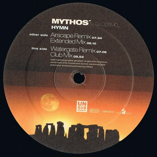 Mythos 'N DJ Cosmo : Hymn (12")