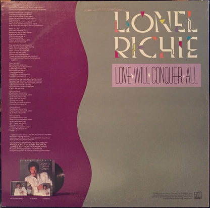 Lionel Richie : Love Will Conquer All (12")