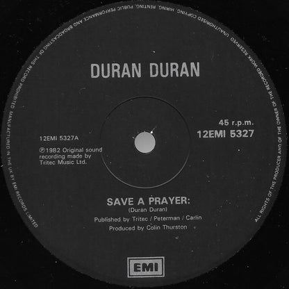 Duran Duran : Save A Prayer (12", Bla)