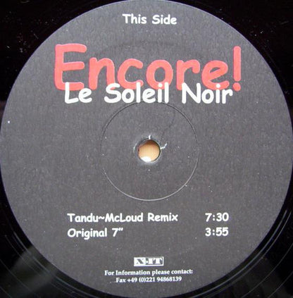Encore! : Le Soleil Noir (12")