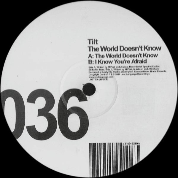 Tilt : The World Doesn't Know (12", Single)