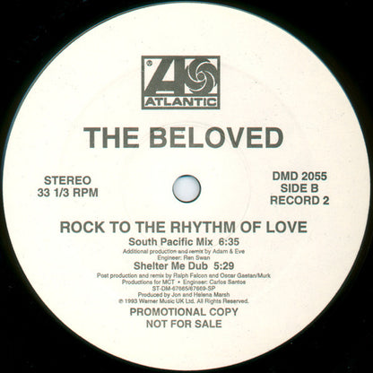 The Beloved : Rock To The Rhythm Of Love (2x12", Single, Promo)