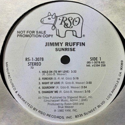 Jimmy Ruffin : Sunrise (LP, Album, Promo, CTH)