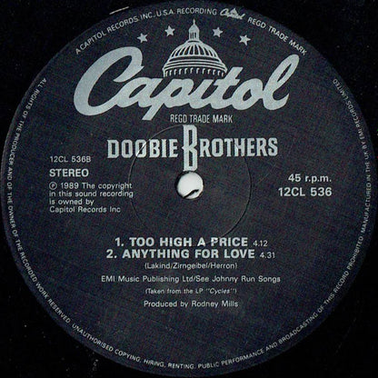 Doobie Brothers* : The Doctor (12", Single)