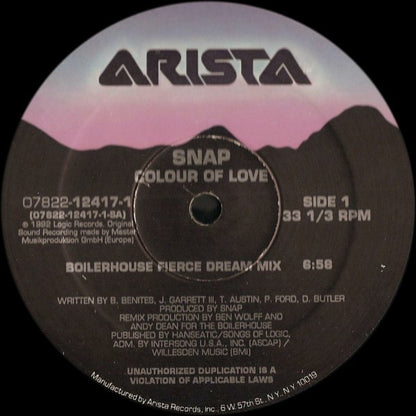 Snap* : Colour Of Love (12")