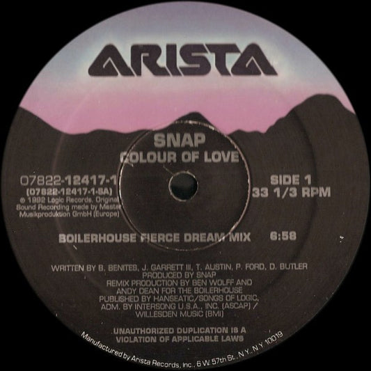 Snap* : Colour Of Love (12")