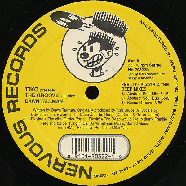 Tikko* Presents The Groove (4) Featuring Dawn Tallman : Feel It (12")