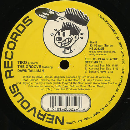 Tikko* Presents The Groove (4) Featuring Dawn Tallman : Feel It (12")