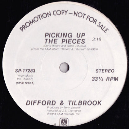 Difford & Tilbrook : Picking Up The Pieces (12", Promo)