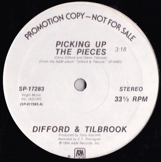 Difford & Tilbrook : Picking Up The Pieces (12", Promo)