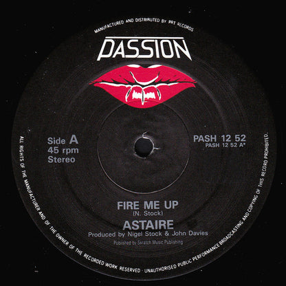 Astaire : Fire Me Up (12")