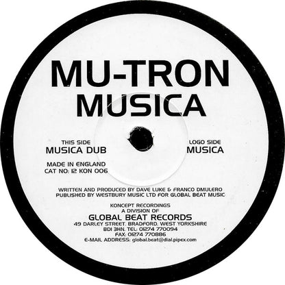Mu-Tron : Musica (12")