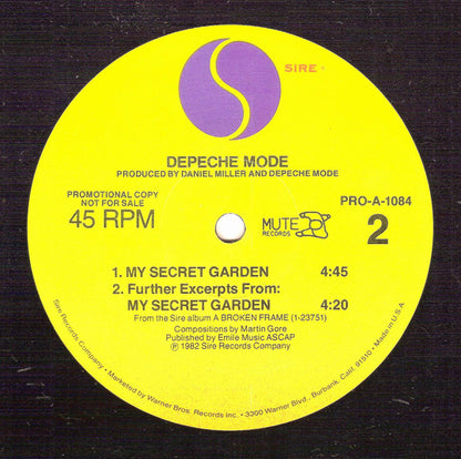 Depeche Mode : Selections From A Broken Frame (12", Promo, Smplr)