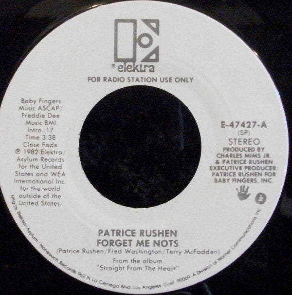 Patrice Rushen : Forget Me Nots (7", Single, Mono, Promo)