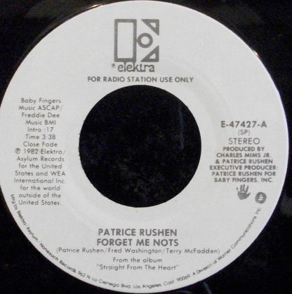 Patrice Rushen : Forget Me Nots (7", Single, Mono, Promo)