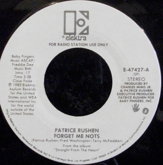 Patrice Rushen : Forget Me Nots (7", Single, Mono, Promo)