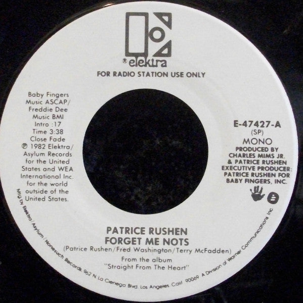 Patrice Rushen : Forget Me Nots (7", Single, Mono, Promo)