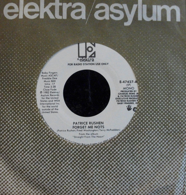Patrice Rushen : Forget Me Nots (7", Single, Mono, Promo)
