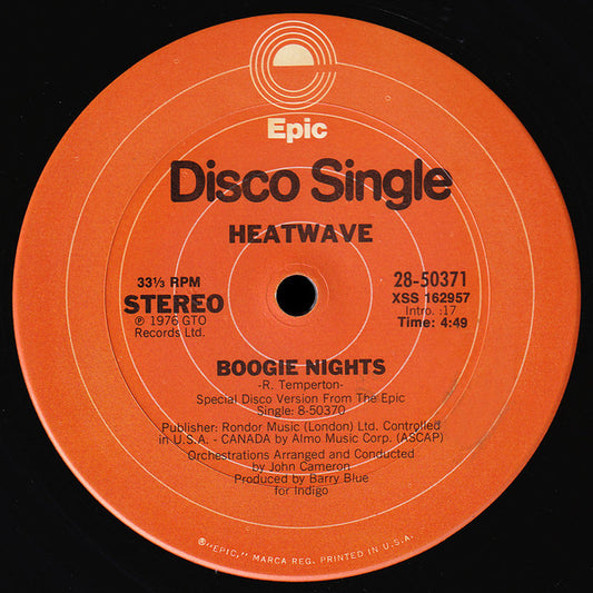 Heatwave : Boogie Nights (12", Ter)