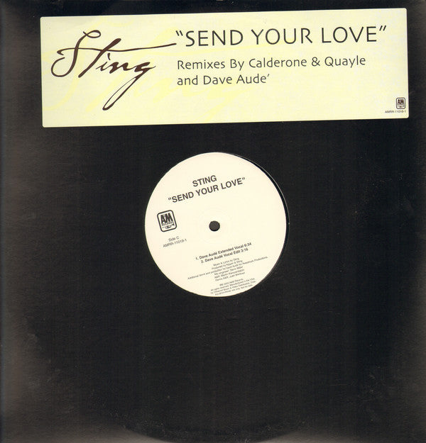 Sting : Send Your Love (2x12", Promo)
