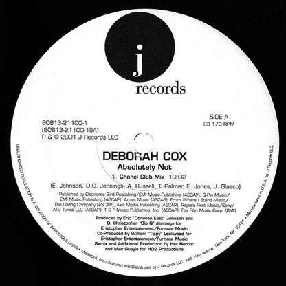 Deborah Cox : Absolutely Not (12")