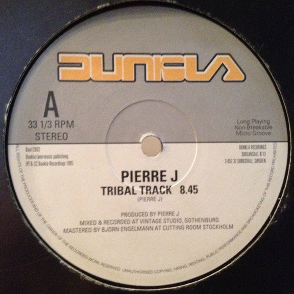 Pierre J : Tribal Track (12")