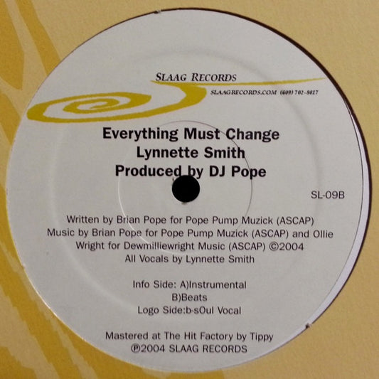 Lynette Smith : Everything Must Change (12")