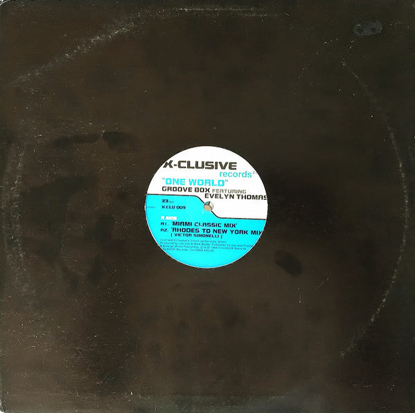 Groove Box (2) Featuring Evelyn Thomas : One World (2x12", Gen)