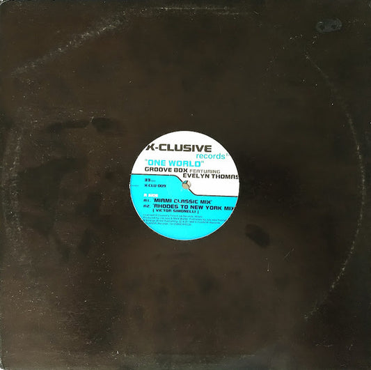 Groove Box (2) Featuring Evelyn Thomas : One World (2x12", Gen)