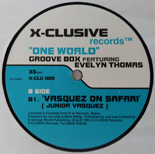Groove Box (2) Featuring Evelyn Thomas : One World (2x12", Gen)
