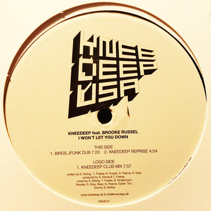 Knee Deep feat. Brooke Russell : I Won't Let You Down (12")