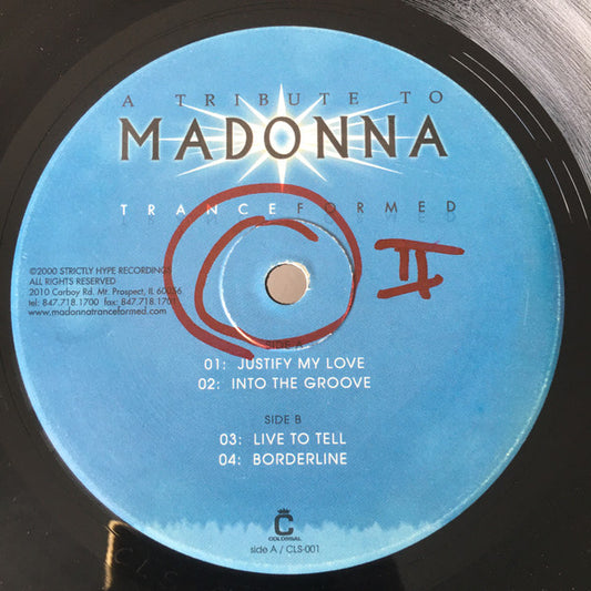 Various : A Tribute To Madonna : Tranceformed (12")