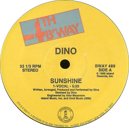 Dino (2) : Sunshine (12")