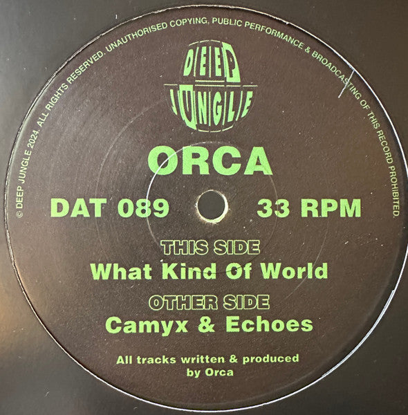 Orca : What Kind Of World / Camyx / Echoes (12")