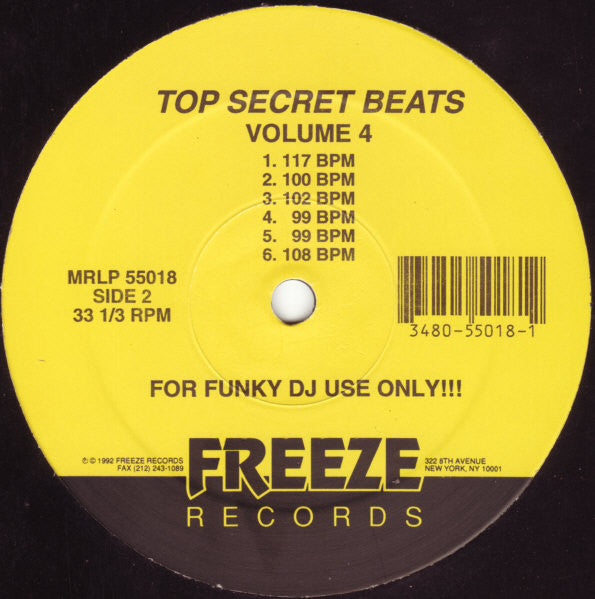 Trey Max : Top Secret Beats Volume IV (LP)
