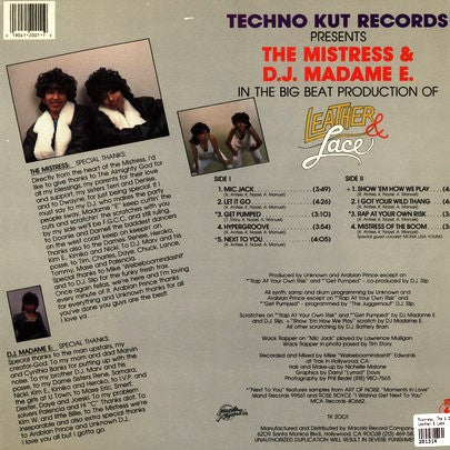 The Mistress & D.J. Madame E : Leather & Lace (LP, Album)