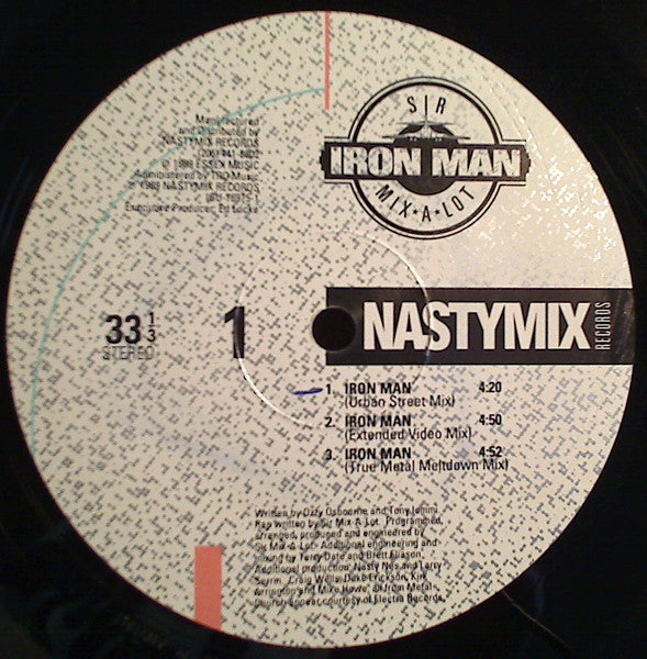 Sir Mix-A-Lot : Iron Man / I'll Roll You Up! (12")