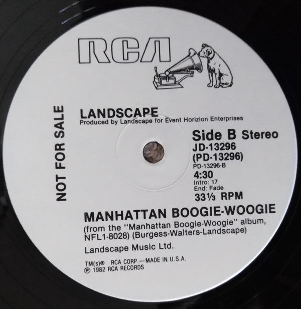 Landscape : It's Not My Real Name (Remixed Version) (12", Promo)