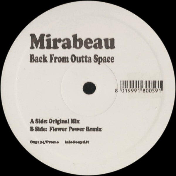 Mirabeau (2) : Back From Outta Space (12")
