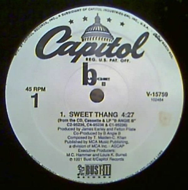 B Angie B : Sweet Thang / I Am Angie B (12", Promo)