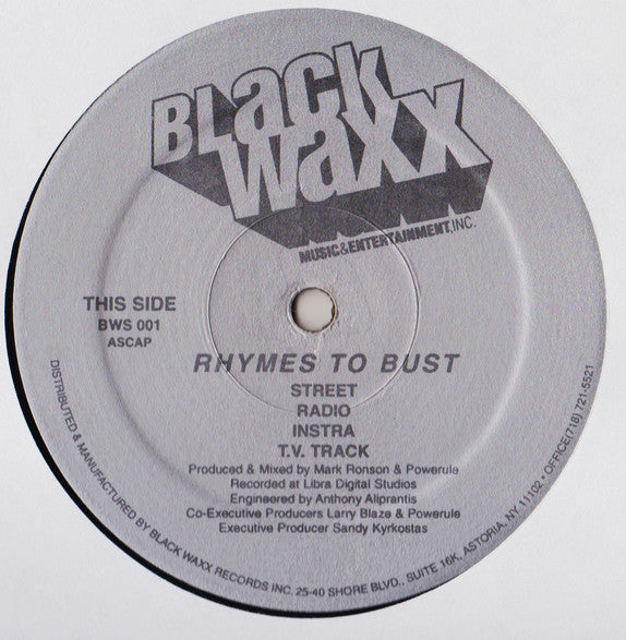Powerule : Rhymes To Bust / It's Your Right (12")