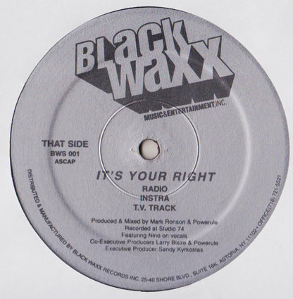 Powerule : Rhymes To Bust / It's Your Right (12")