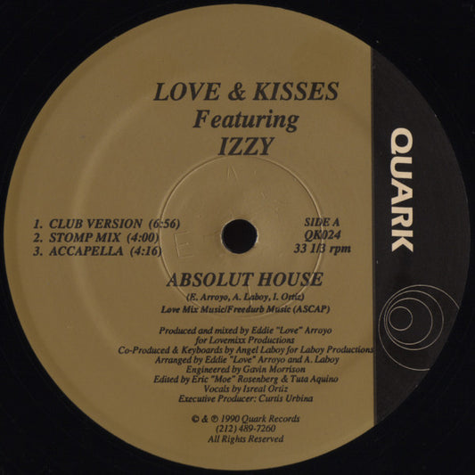 Love & Kisses (2) Featuring Israel Ortiz : Absolut House (12")