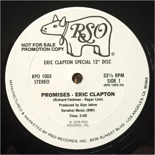 Eric Clapton : Promises (12", Promo)